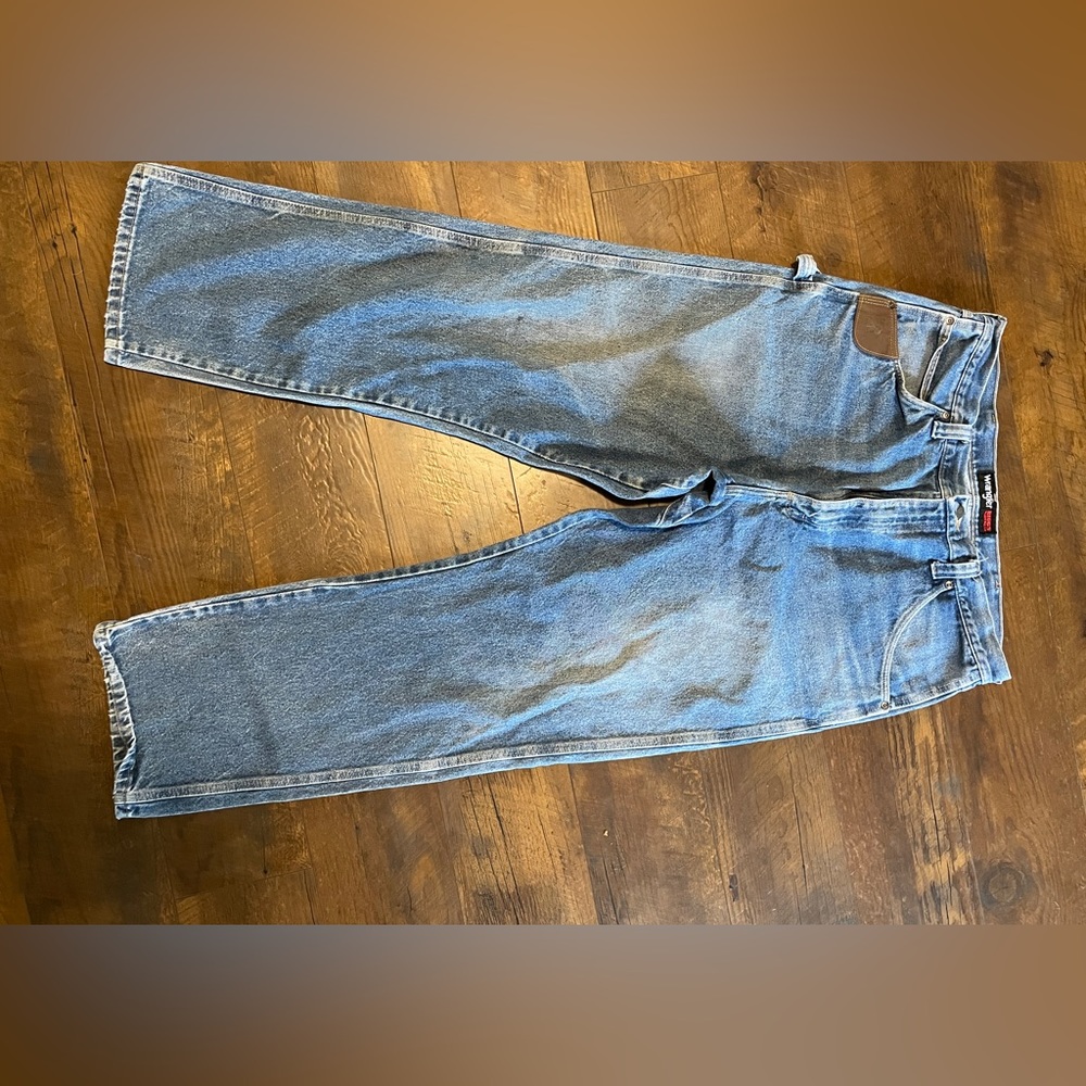 Men's Wrangler Riggs Workwear Jeans 38x34 5 Pocket Carpenter EUC